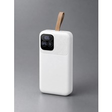 Eima 30.000 Mah Powerbank Dahili Kablolu Hızlı Şarj 22.5W Taşınabilir Şarj Cihazı Type-C Lightning Uyumlu
