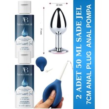 Aşkın Deposu Deromeya Health - 50 ml Süper Kaydırıcı Jel+ Analplug 7 Cm+Anal Pompa Süper Set 2 Adet 50 ml Jel Avantajlı Paket