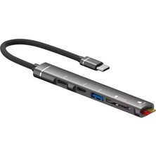 Skygo ZR562 Type-C 5 In 1 USB Hub Card Reader