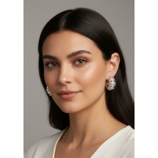 Atelier Sriza -Linda- Halka Çelik Küpe