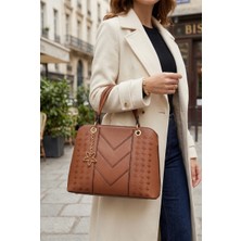 Pololiza Anne / Kadın /  El Çantası / Ayarlanabilir Uzun Askılı / 3  Gözlü / Günlük Omuz Çantası