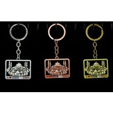 Renas Store Metal Ayasofya Anahtarlık Kare Tasarım