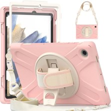 Twin Store Newface Samsung Galaxy X200 Tab A8 10.5 Kılıf Amazing Tablet Kapak - Pembe