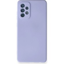 Twin Store Newface Samsung Galaxy A72 Kılıf Nano Içi Kadife Silikon - Lila