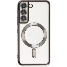 Twin Store Newface Samsung Galaxy S22 Kılıf Kross Magneticsafe Kapak - Siyah