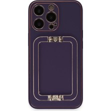 Twin Store Newface Apple iPhone 14 Pro Max Kılıf Coco Elit Kapak - Derin Mor