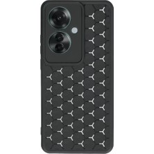 Twin Store Newface Oppo Reno 11F Kılıf Petek Silikon Kapak - Siyah