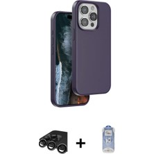 Pileli Store Pilelistore™ iPhone 15 Pro Kılıf Kıvılcım Çizgi Serisi - Siyah Joko Magic 5d Cam + Raze Metal Kamera Lens - Tmgı