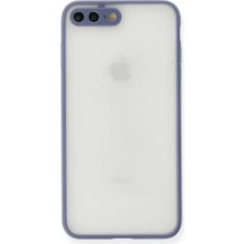 Twin Store Newface Apple iPhone 7 Plus Kılıf Montreal Silikon Kapak - Gri