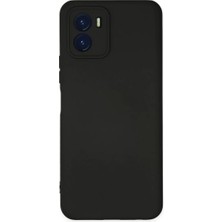 Twin Store Newface Vivo Y15S Kılıf Nano Içi Kadife Silikon - Siyah