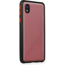 Twin Store Newface Samsung Galaxy A01 Core Kılıf Miami Şeffaf Silikon - Siyah
