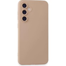 Twin Store Newface Samsung Galaxy S23 Fe Kılıf Nano Içi Kadife Silikon - Pudra