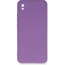 Twin Store Newface Xiaomi Redmi 9A Kılıf Nano Içi Kadife Silikon - Mor