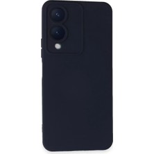 Twin Store Newface Vivo Y17S Kılıf Nano Içi Kadife Silikon - Lacivert