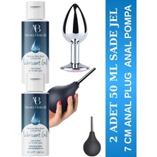 Aşkın Deposu Deromeya Health - 50 ml Süper Kaydırıcı Jel+ Anlplug 7 cm +Anl Pompa Siyah Süper Set2 50 Mljel Avantajlı Paket