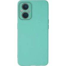 Twin Store Newface Oppo Reno 7 Lite Kılıf Lansman Glass Kapak - Turkuaz