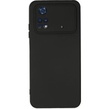 Twin Store Newface Xiaomi Poco M4 Pro 4g Kılıf Nano Içi Kadife Silikon - Siyah