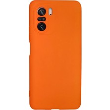 Twin Store Newface Xiaomi Poco F3 Kılıf Nano Içi Kadife Silikon - Turuncu