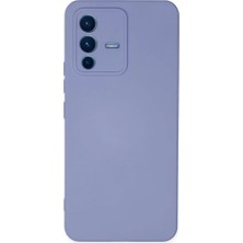 Twin Store Newface Vivo V23 5g Kılıf Nano Içi Kadife Silikon - Lila