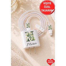 3gen Case Kablo Adaptör Koruyucu Kişiye Özel Hediyelik Isim Yazılabilen Örme Aparatlı 5 Parça Set 18W/20W/25W
