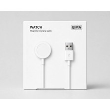 Eima Akıllı Saat Şarj Kablosu Manyetik Type-C ve USB Girişli Saat Şarj Aleti