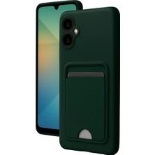 Twin Store Newface Samsung Galaxy A07 4g Kelvin Kartvizitli Silikon - Koyu Yeşil