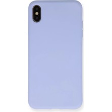 Twin Store Newface Apple iPhone Xs Max Kılıf Nano Içi Kadife Silikon - Lila