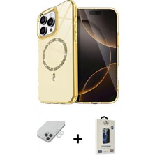 Pileli Store Pilelistore™ iPhone 14 Pro Max Kılıf Kıvılcım Form Prime - Siyah Bilvis Hayalet Cam Ekran Koruyucu + Band Metal Kamera Lens - Gs