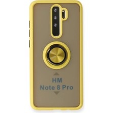 Twin Store Newface Xiaomi Redmi Note 8 Pro Kılıf Montreal Yüzüklü Silikon Kapak - Sarı