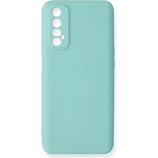 Twin Store Newface Realme 7 Kılıf Nano Içi Kadife Silikon - Turkuaz