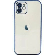 Twin Store Newface Apple iPhone 12 Kılıf Razer Lensli Silikon - Lacivert