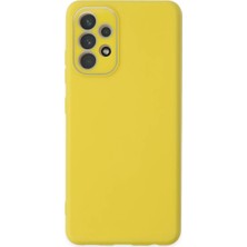 Twin Store Newface Samsung Galaxy A53 5g Kılıf Lansman Glass Kapak - Sarı