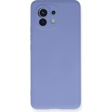 Twin Store Newface Xiaomi Mi 11 Kılıf Nano Içi Kadife Silikon - Lila