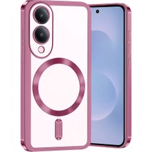 Twin Store Newface Samsung Galaxy S25 Edge Kross Magneticsafe Kapak - Rose