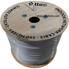 Ttec KBL-CAT6-23CCA/IN500G 500 Metre Iç Mekan Cat6 Kablo Pvc Iç Ortam Cat6 Kablo 500 Metre Gri