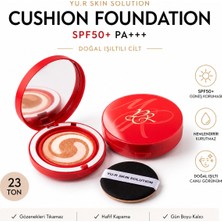 Yu.r Skin Solution Moist Layer Cushion SPF50+ | Doğal Işıltılı Cushion Fondöten 23 Ton
