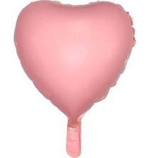 Çiçeek 18" Kalp Makaron Pembe Folyo Uçan Balon