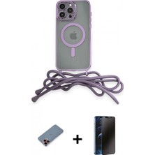 Pileli Store Pilelistore™ iPhone 13 Pro Max Kılıf Eksen Özel Seri - Siyah 3D Antistatik Hayalet Cam Ekran Koruyucu + Metal Kamera Lens Koruma Cam - Kı
