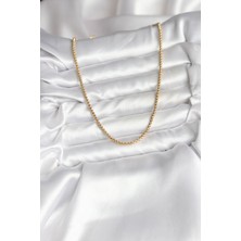 Youday Accessories 14K Gold Renk Kaplama Zincir Model cm Kadın Kolye