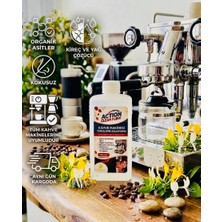 Action Clean Flow Kahve Makinesi Kireç Çözücü - 500 ml  Biodegradable ,Kokusuz ,Kireç Yağ Çözücü ,Solüsyon 2 Si 1 Arada Tek Formül  Lattego, delonghi, philips, Bosch, Nespresso Tüm Makineler Uyumlu