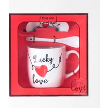 Çiçeek Lucky Love Kahve Kupa Seti