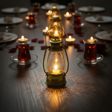 Azrlya Ramazan Temalı Gold Gaz Lambası LED Işık