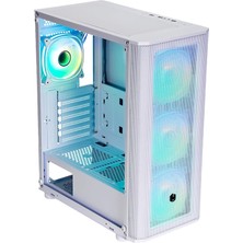 Bezos Frısby CM-106 650W 80+ Double Argb Gamıng Beyaz Mesh Kasa