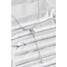 Youday Accessories 316L Çelik Zincir Gümüş Renk Yılan Model Y Kolye