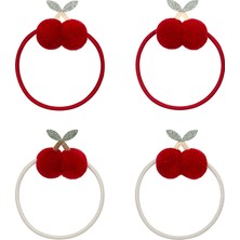 Mimi & Lula Pom Pom Cherries 4'lü Lastik Toka