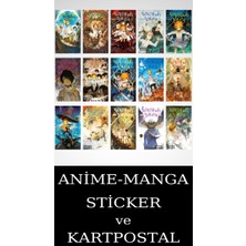 Gerekli Şeyler Yayıncılık Vadedilmiş Yokyer 1-2-3-4-5-6-7-8-9-10-11-12-13-14-15 Manga Seti (15 Kitap) / Anime-Manga Sticker ve Kartpostal Hediyeli
