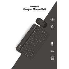 Azrlya Siyah Kablosuz Klavye ve Mouse Seti