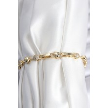 Youday Accessories Pirinç Vıp Seri Gold Renk Topçuk Model Kadın Bileklik