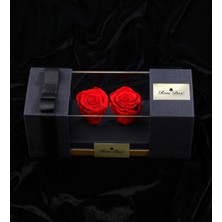 Çiçeek Ikili Kırmızı Solmayan Gül
