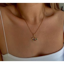 Bunny Moda Kaplumbağa Detay Çelik Kolye